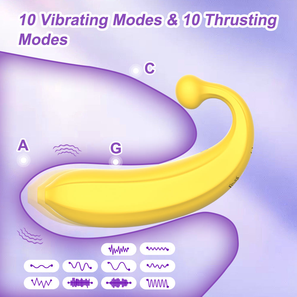 Remote Control Panty Clitoral Banana Vibrator