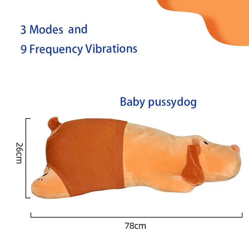 Plush Pillow Dachshund Remote Control Sex Machine