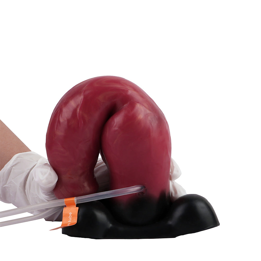 9 Inch Red Fantasy Dog Squirting Dildo