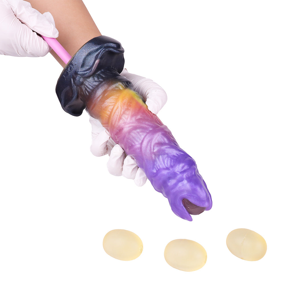 8 Inch Textured Silicone Ovipositor Dildo