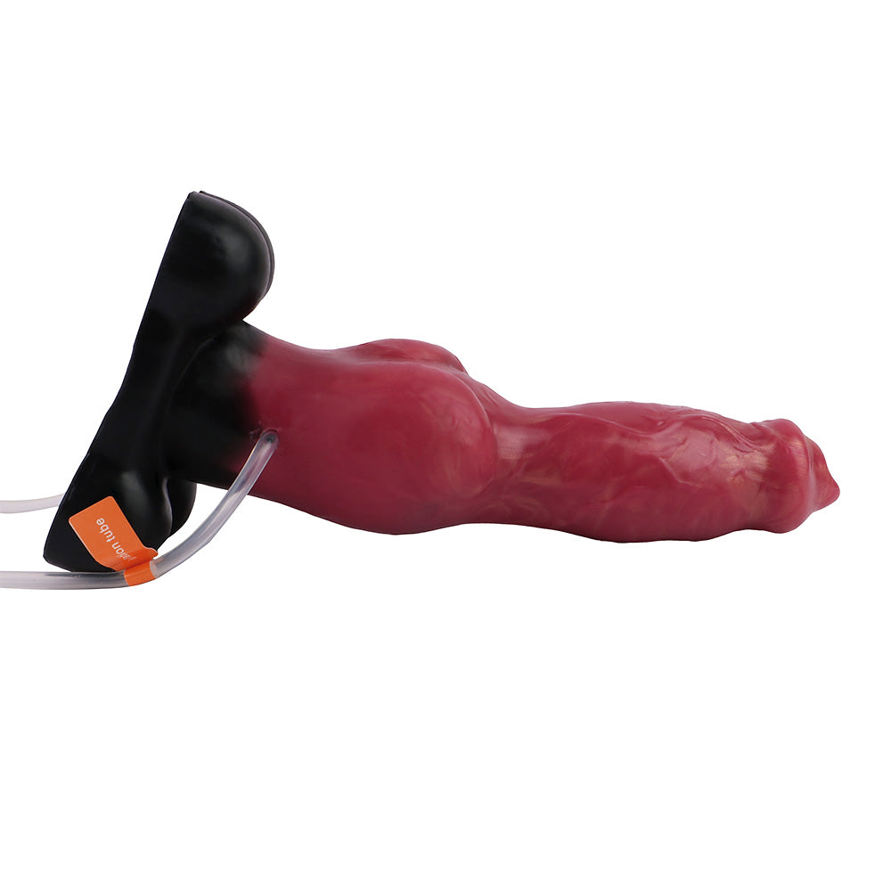9 Inch Red Fantasy Dog Squirting Dildo