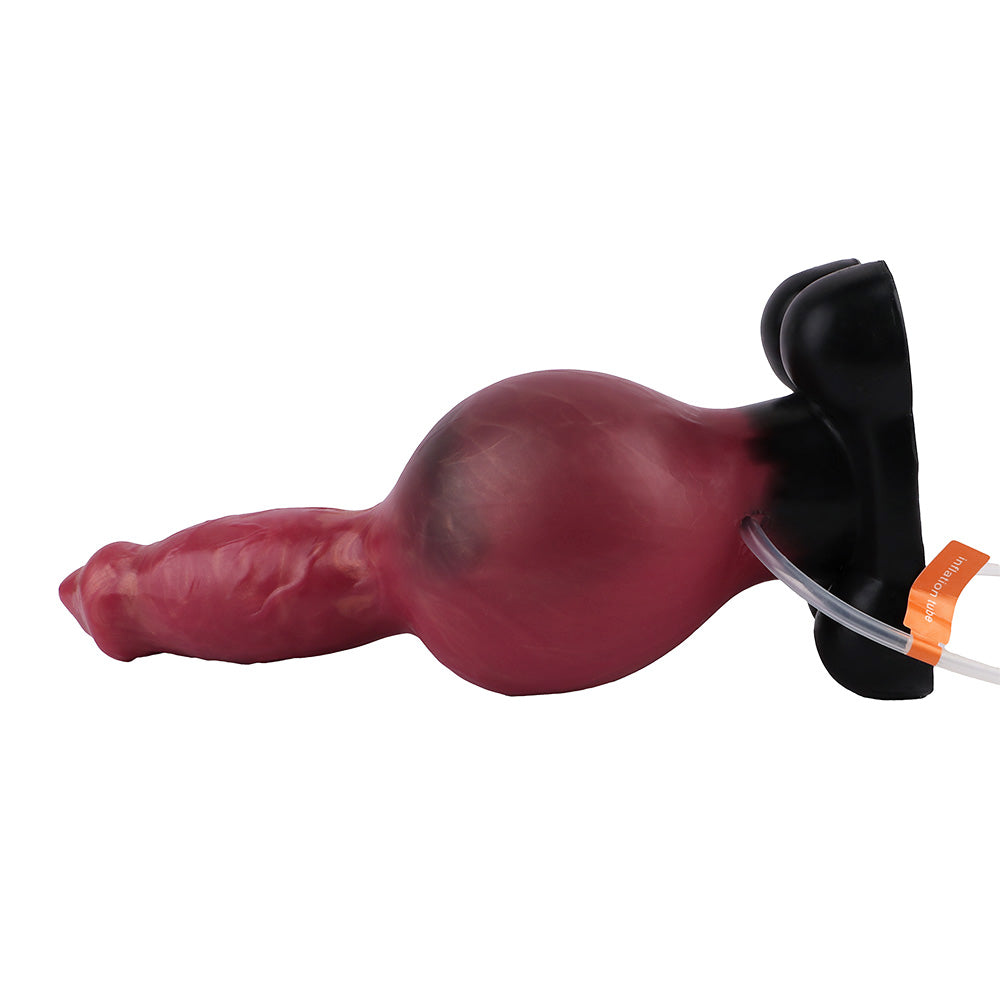 9 Inch Red Fantasy Dog Squirting Dildo