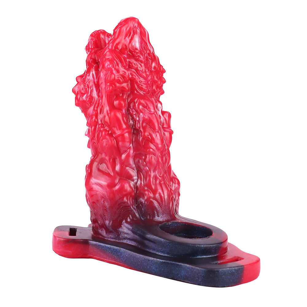 Red Dragon Roaring Vibrating Hollow Strap On