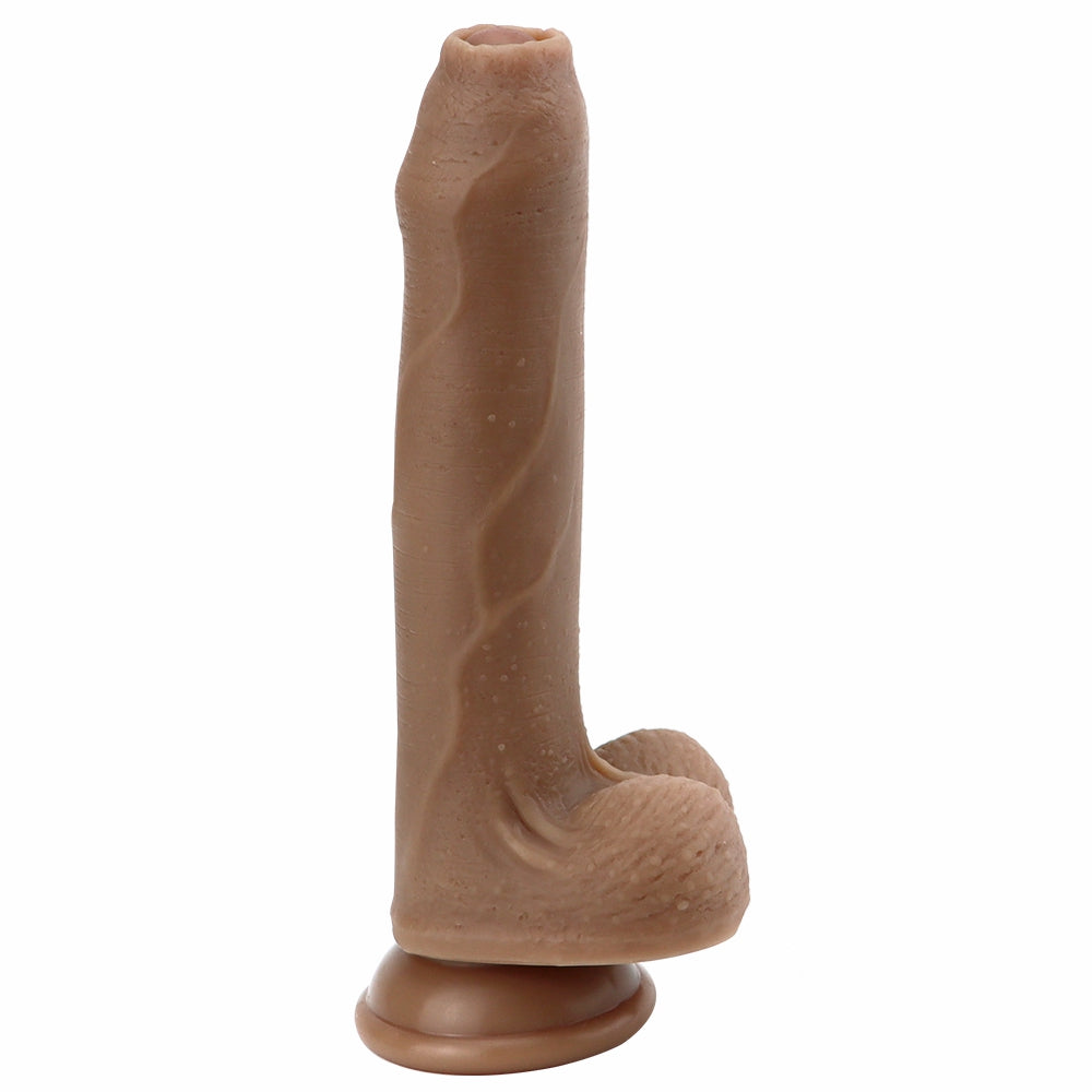 8 Inch Silicone Realistic Foreskin Dildo