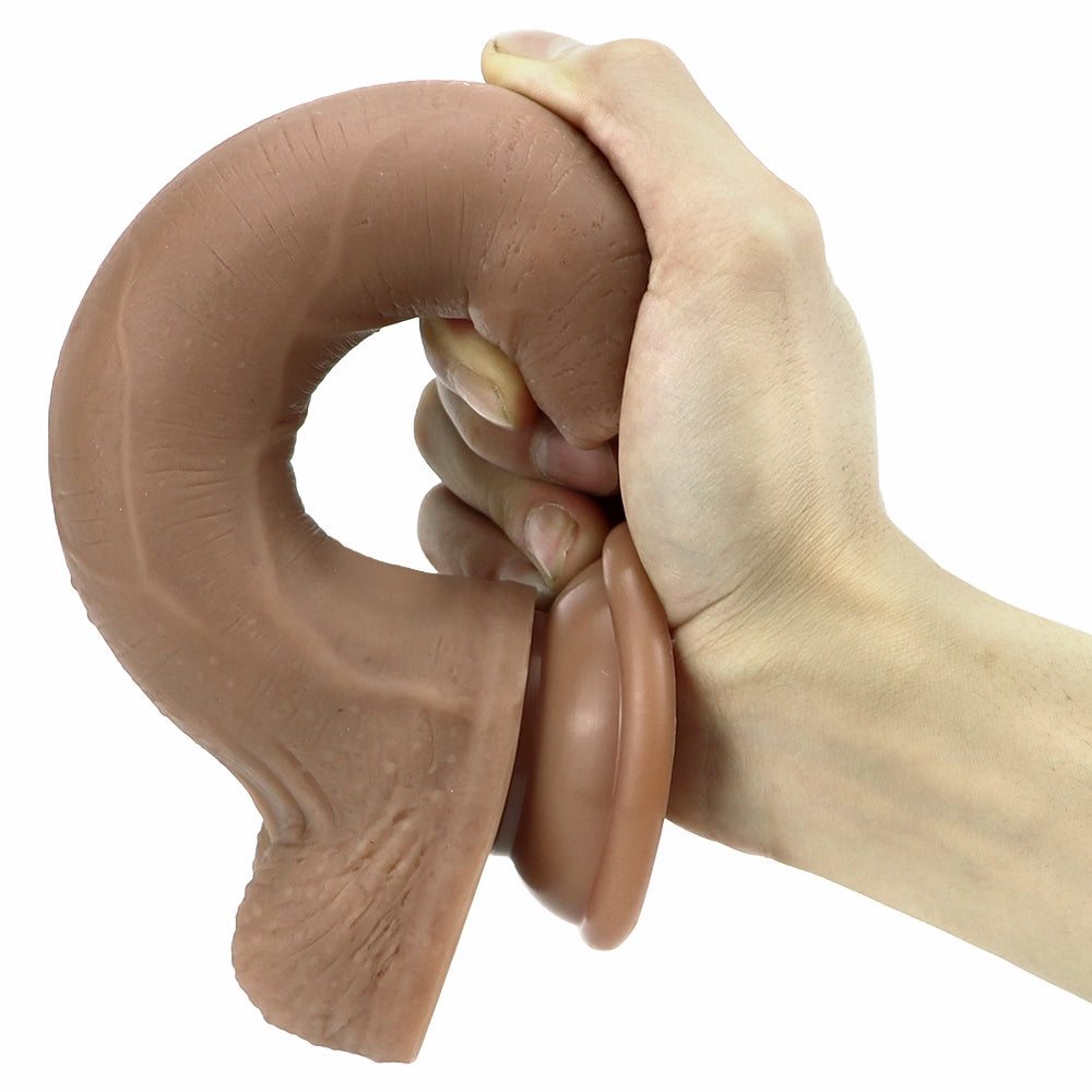 8 Inch Silicone Realistic Foreskin Dildo