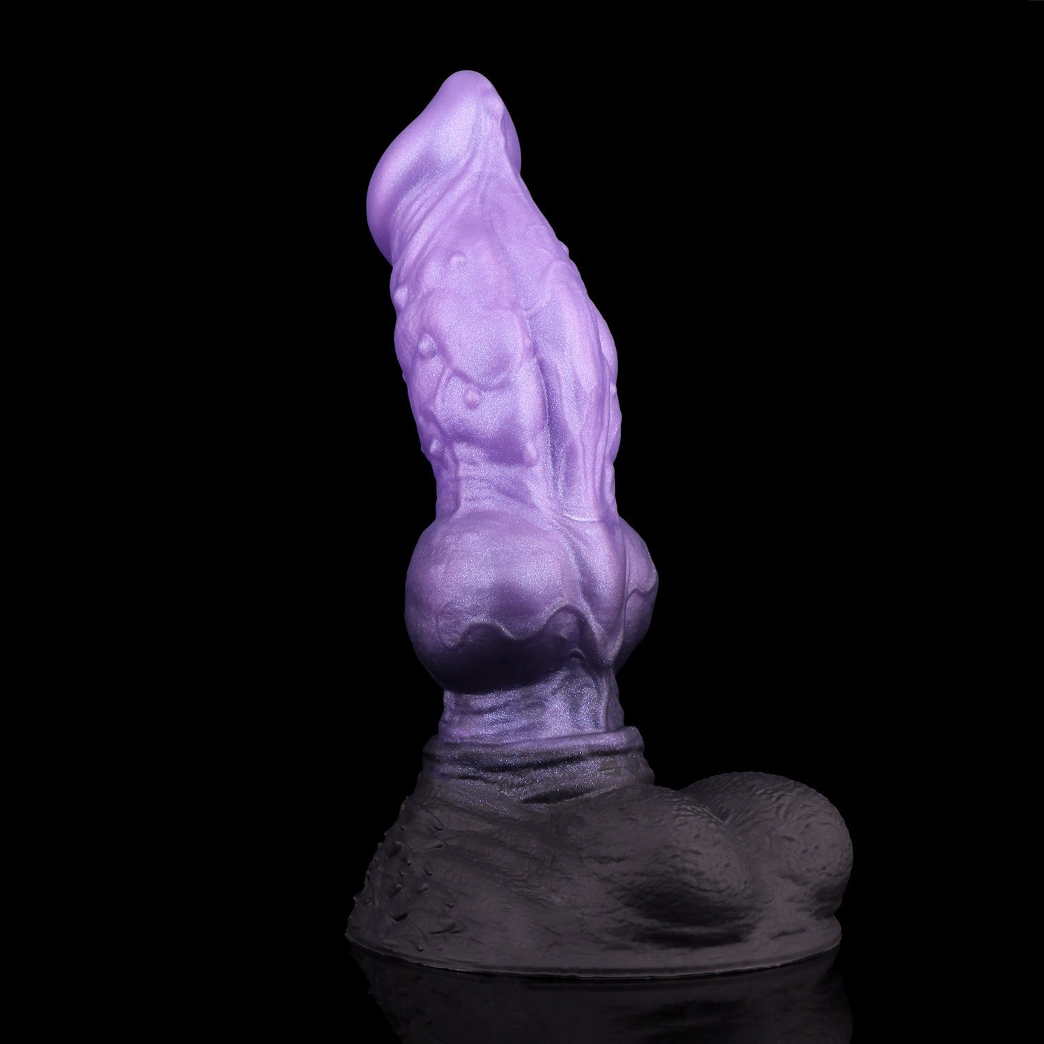 9 Inch Purple Monster Knot Dildo