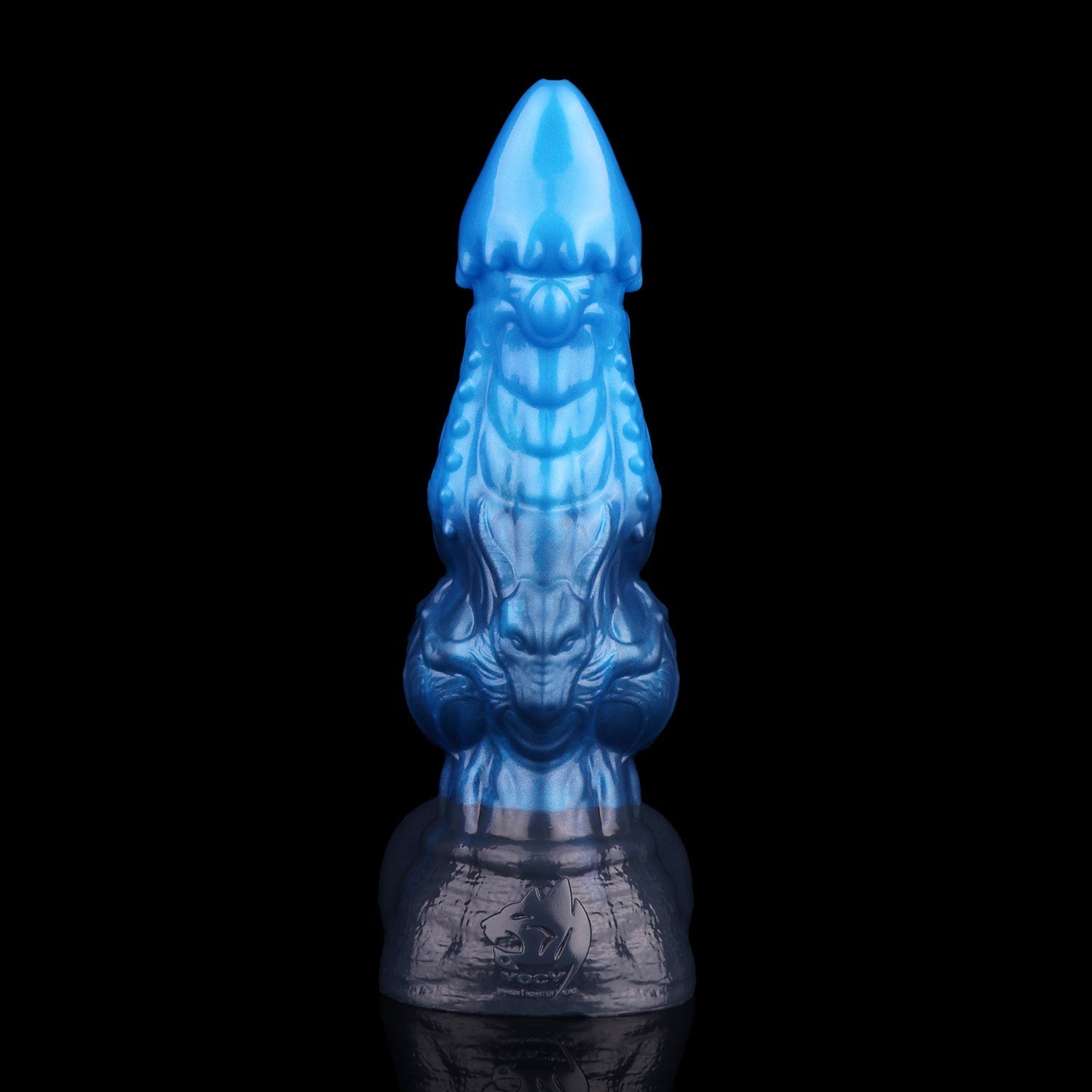8 Inch Blue Monster Knot Dragon Dildo