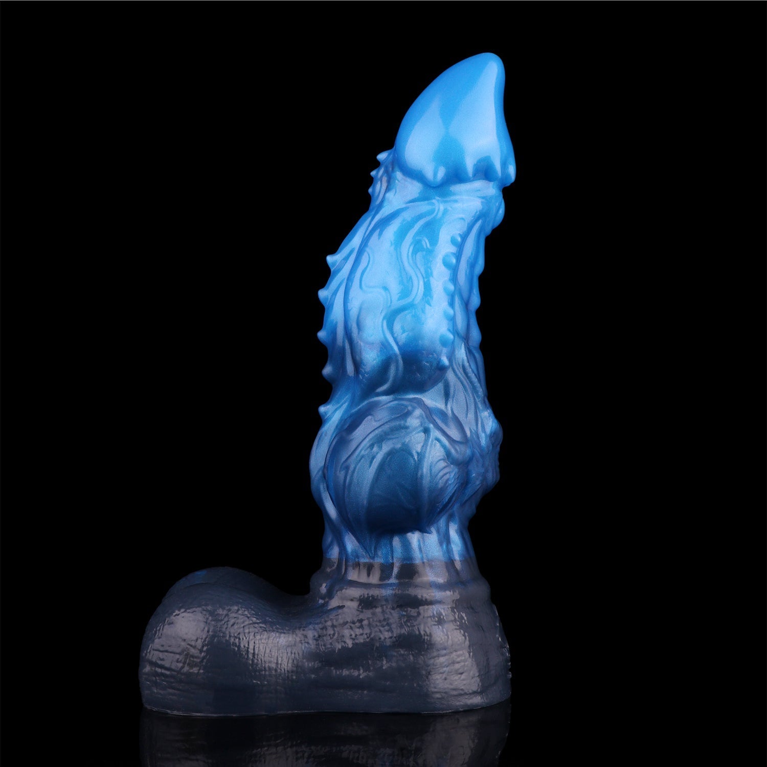 8 Inch Blue Monster Knot Dragon Dildo