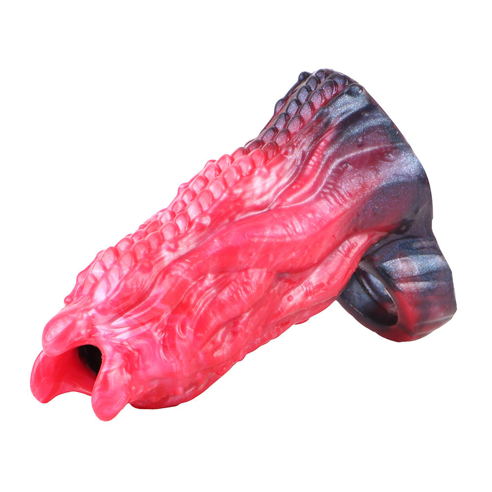 Open Alien Silicone Vibrating Penis Sleeve