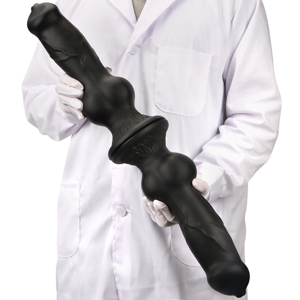 Custom Silicone Big Black Dog Dildo