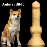 画像をギャラリー ビューアにロード Small Yellow Dog Dildo Anal Toy