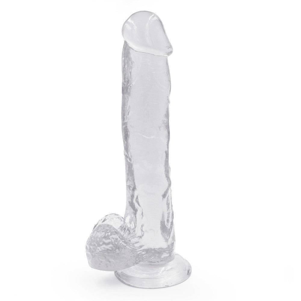 10 Inch Transparent Realistic Jelly Dildo