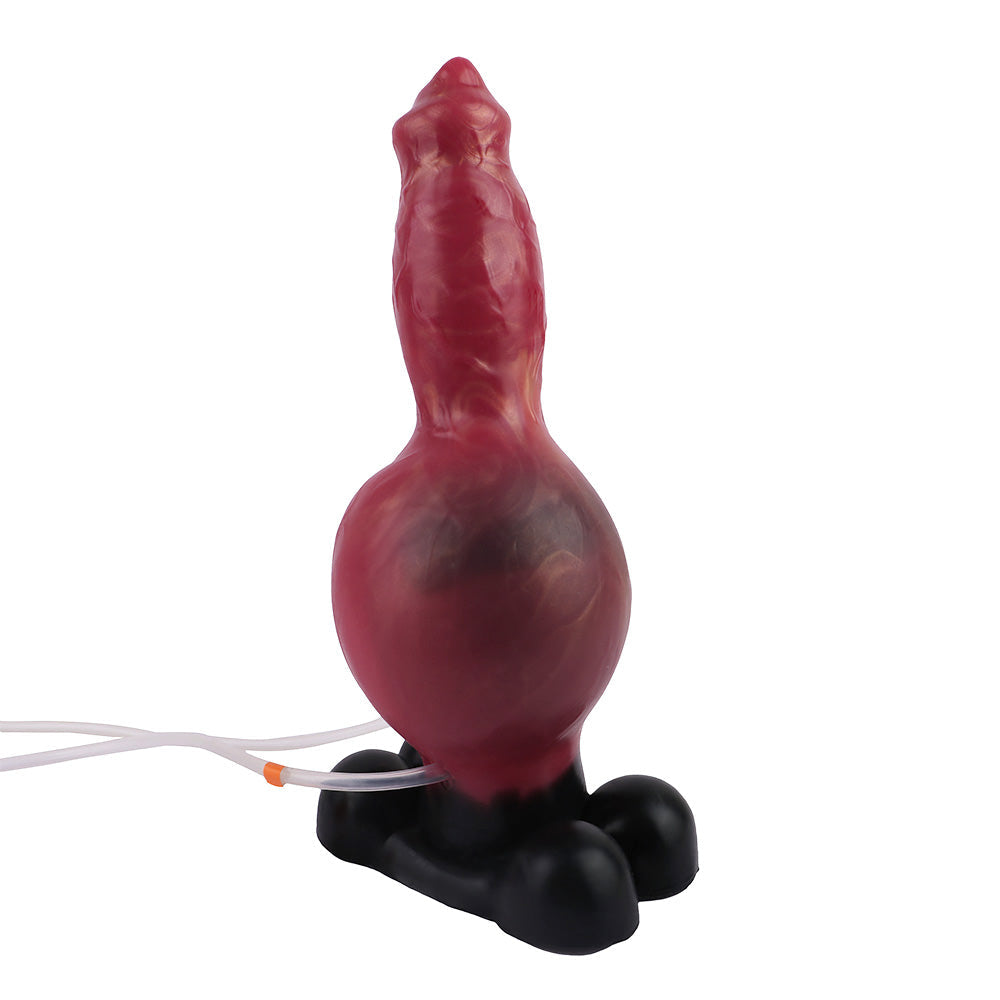 9 Inch Red Fantasy Dog Squirting Dildo
