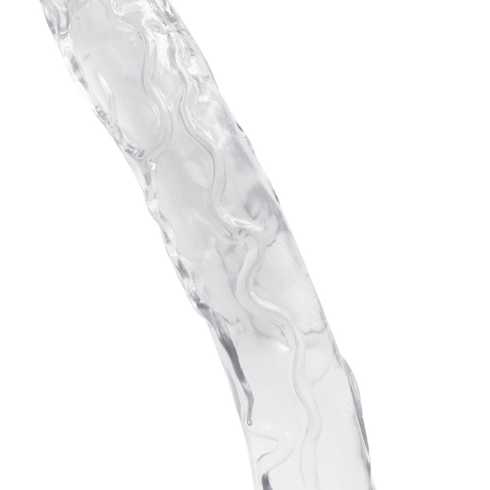 16 Inch Clear Extra Long Jelly Dildo