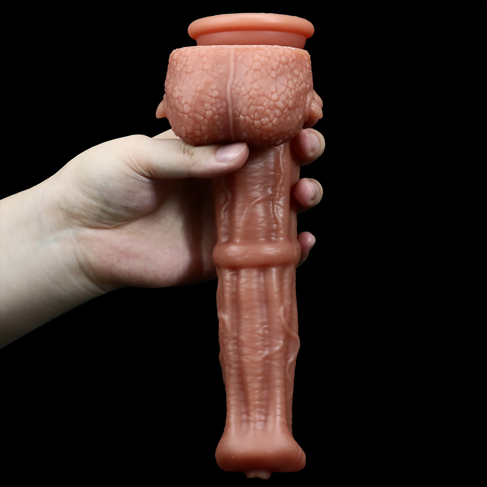 9 Inch Flesh Spiked Fantasy Monster Dildo
