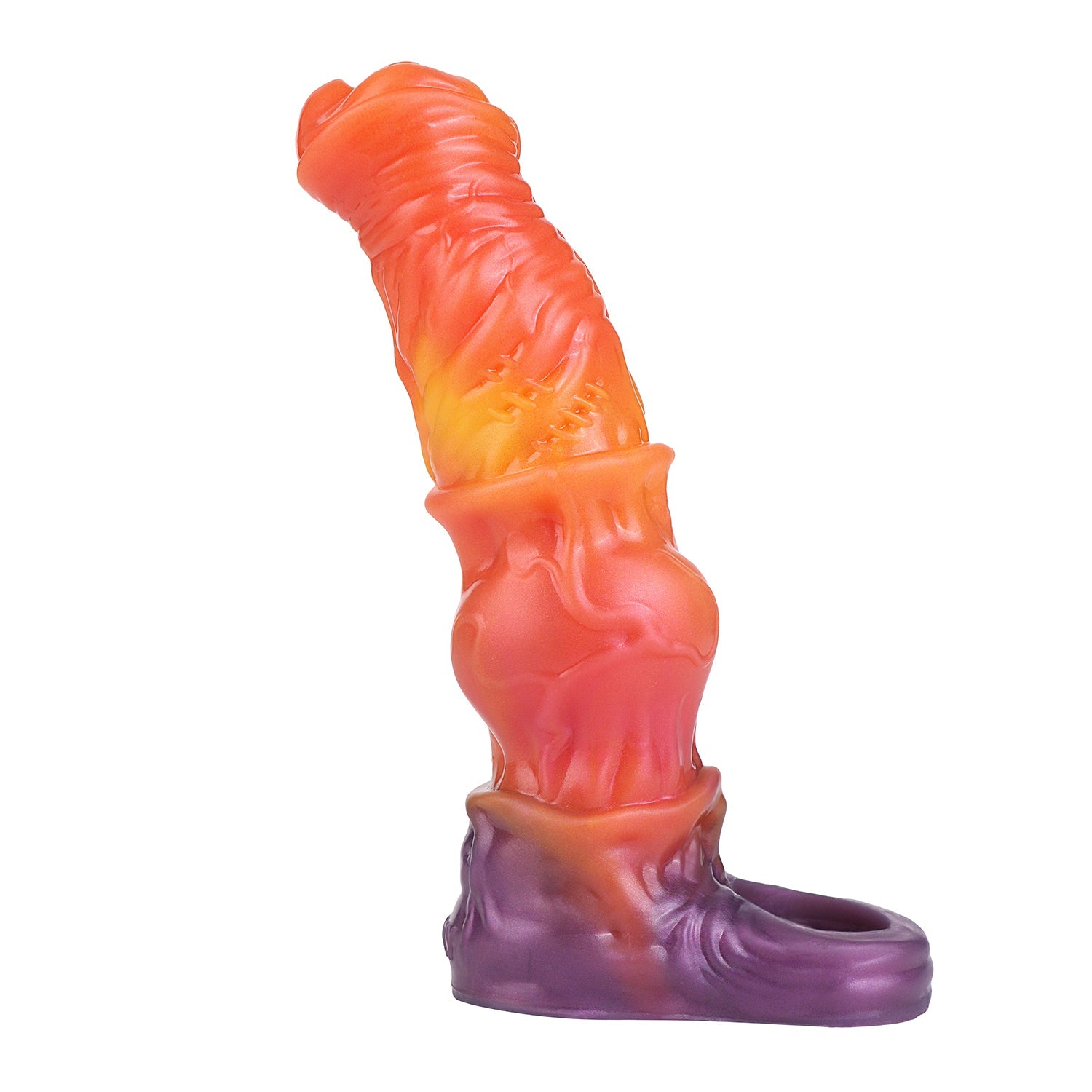 7 Inch Silicone Flame Horse Cock Sleeve