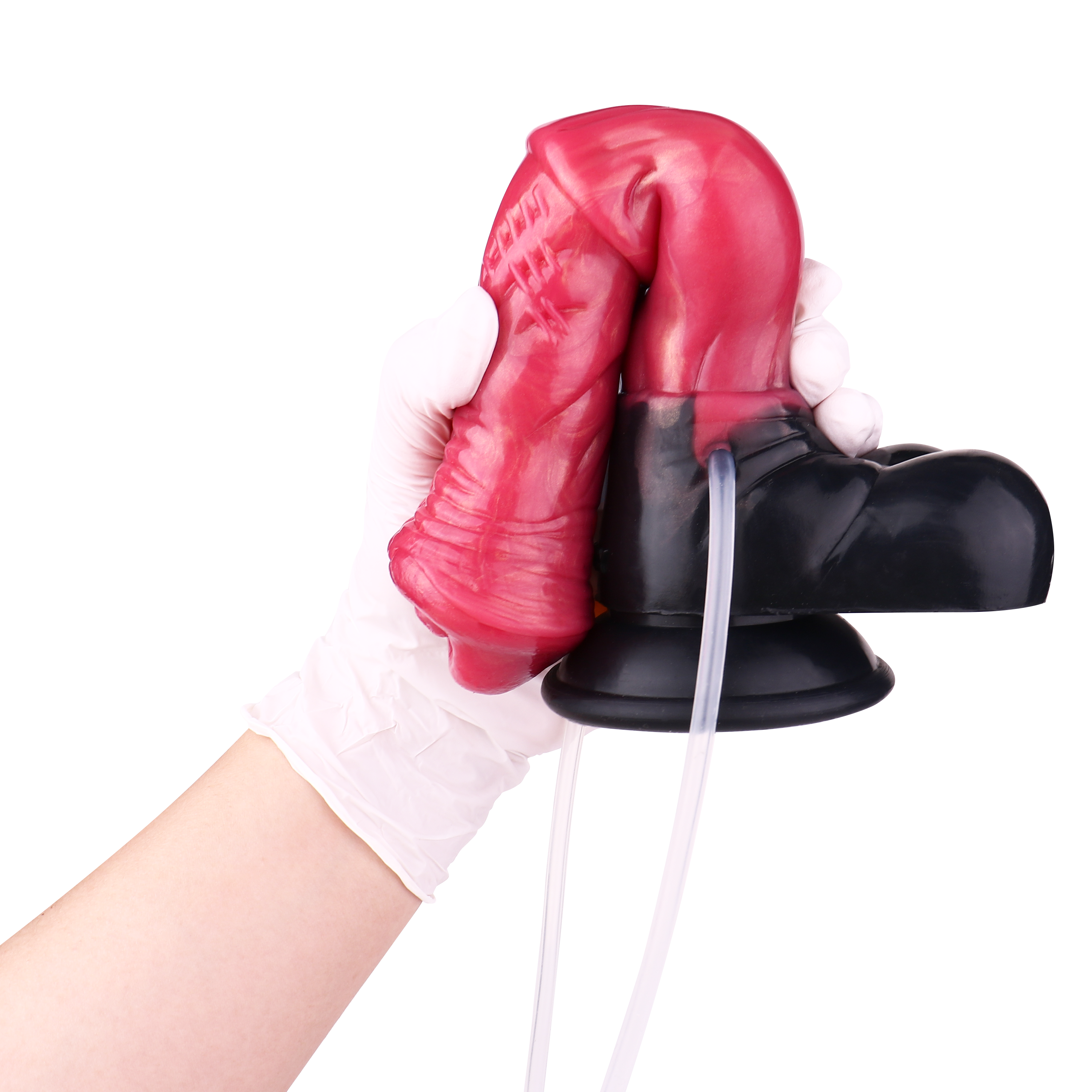 10 Inch Fantasy Ejaculating Red Horse Dildo