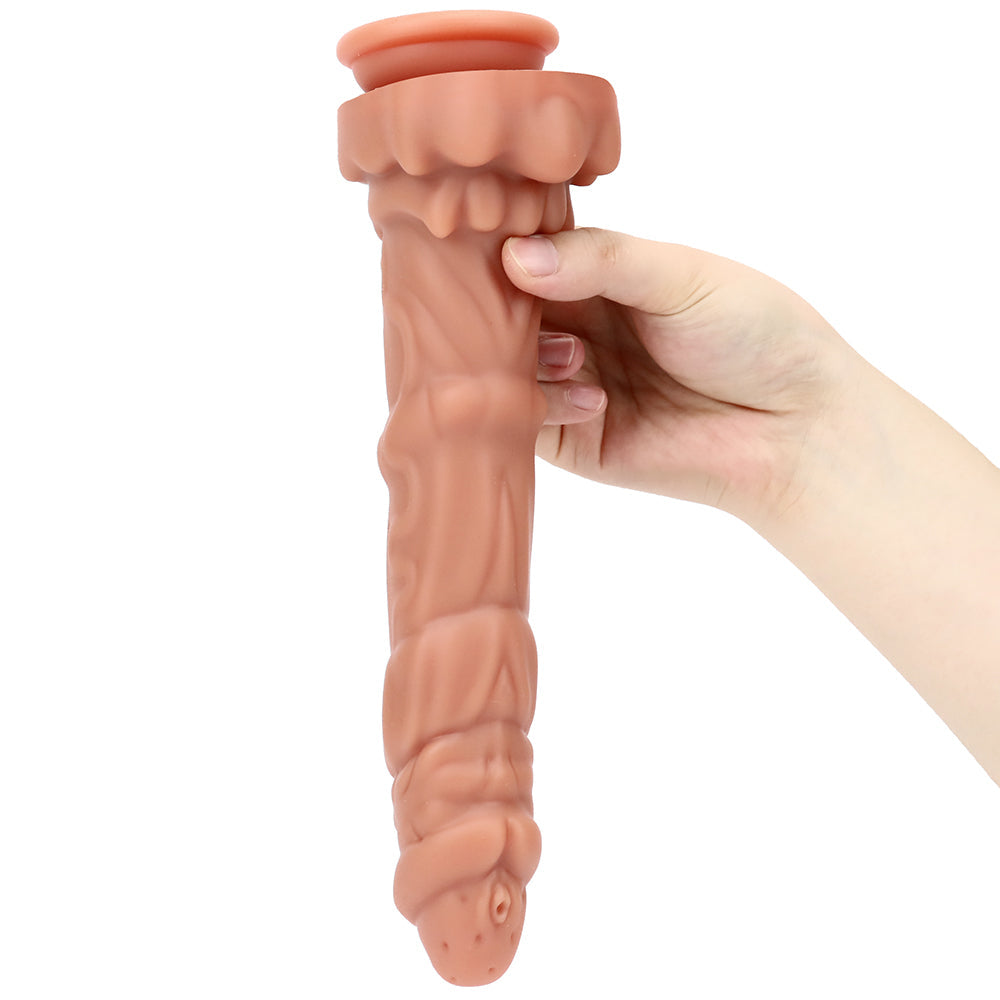 Gode ​​en silicone texturé de 9 pouces