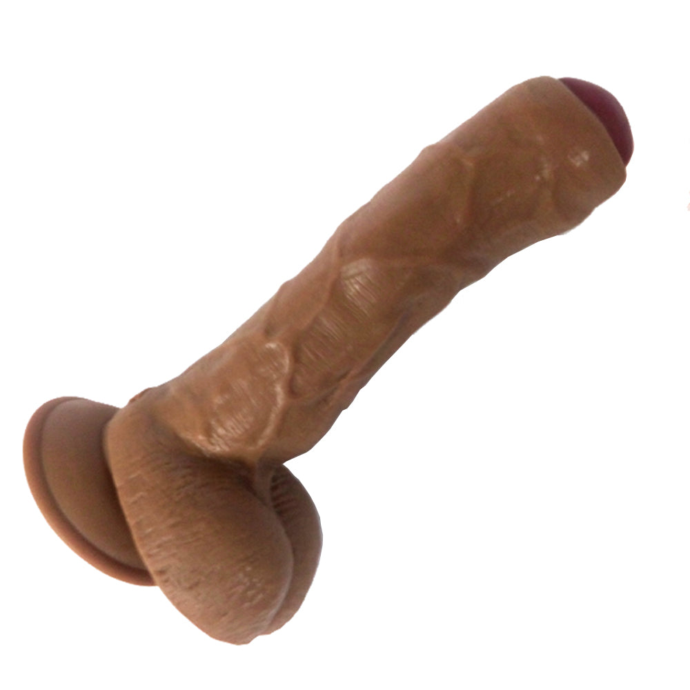 9 Inch Black Uncut Large Dildo