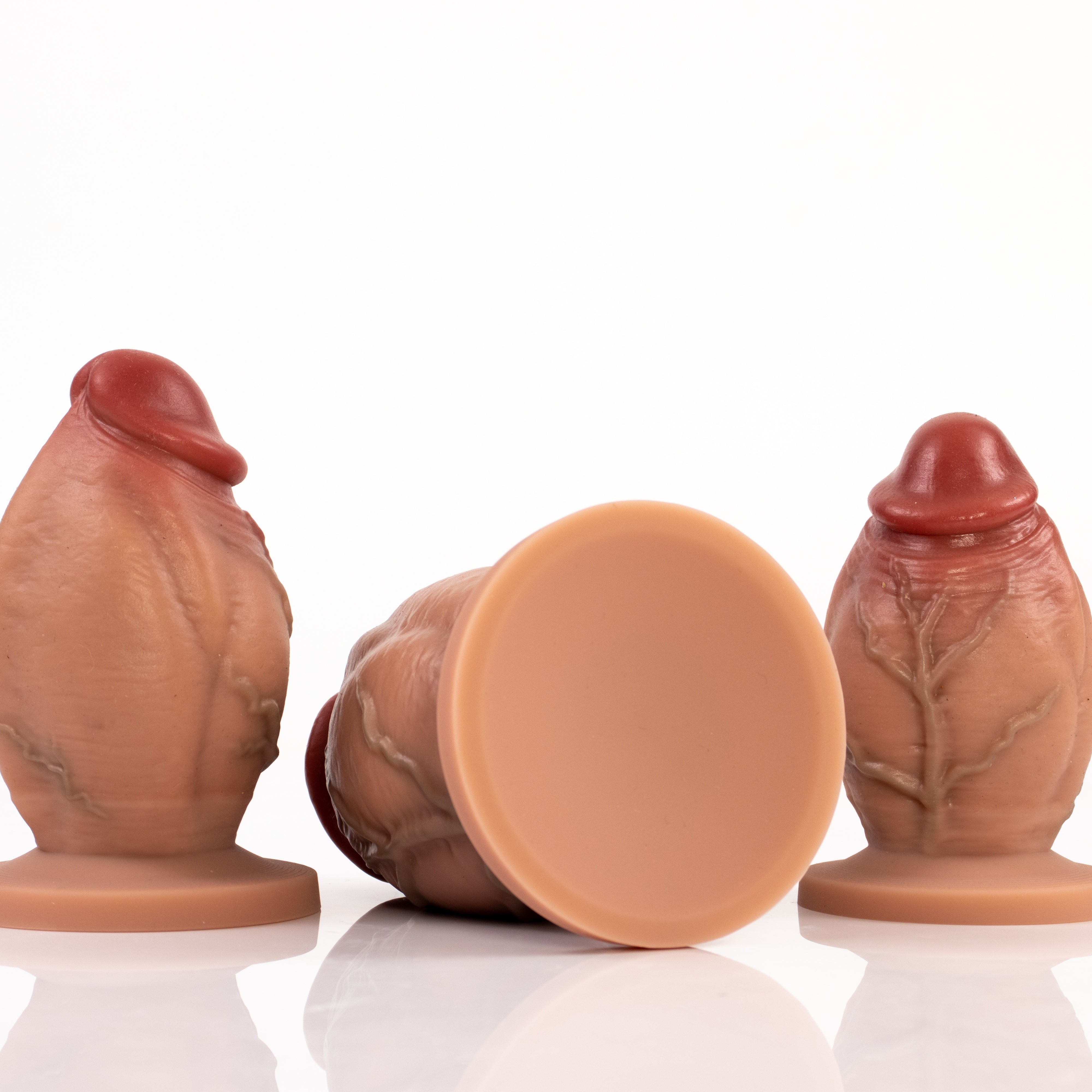 Realistic Big Short Penis Butt Plug