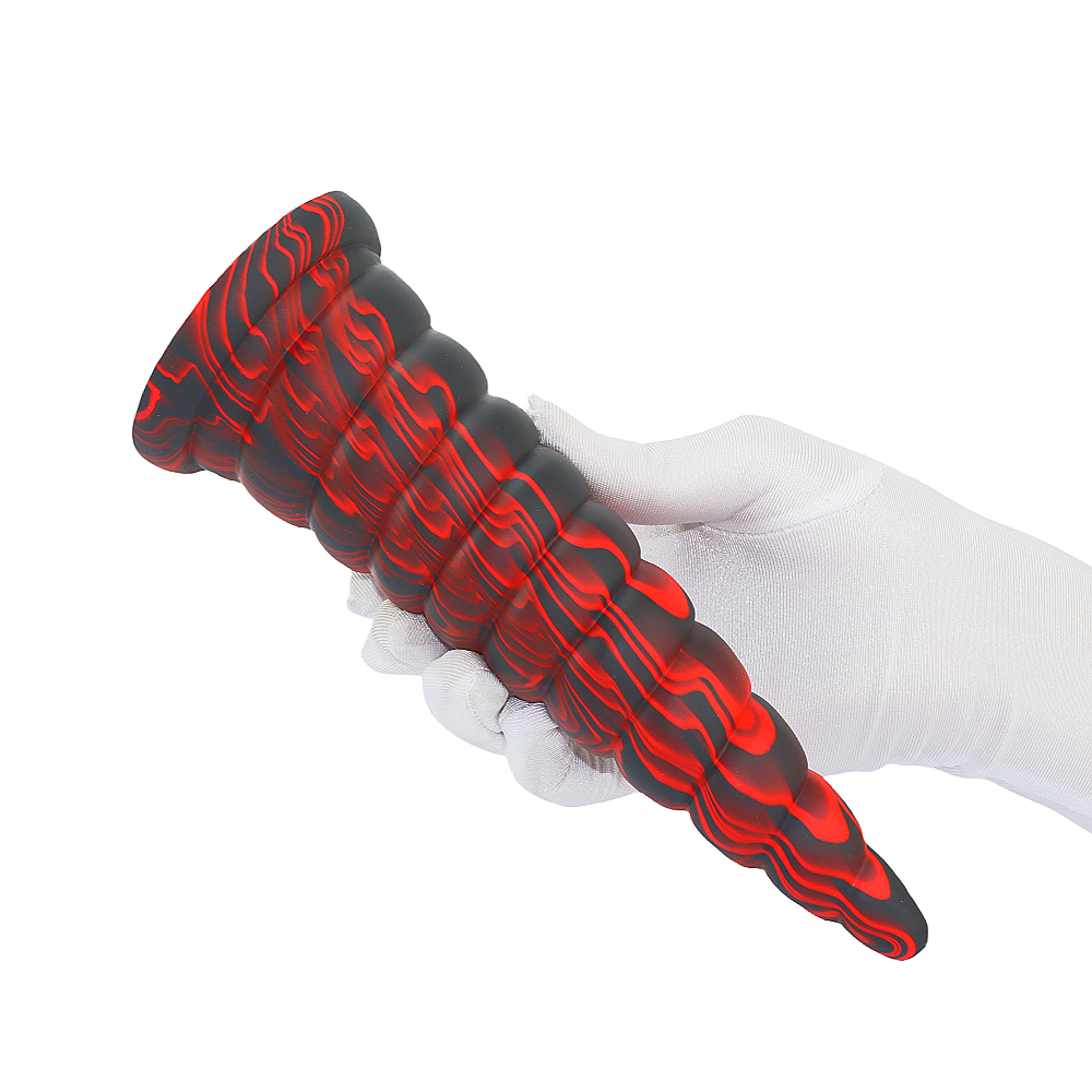 8 Inch Threaded Silicone Unicorn Dildo