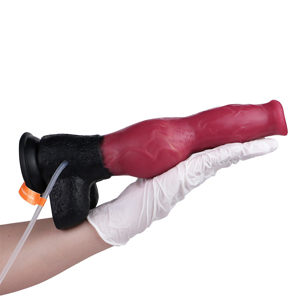 10 Inch Inflatable Silicone Horse Ejaculating Dildo