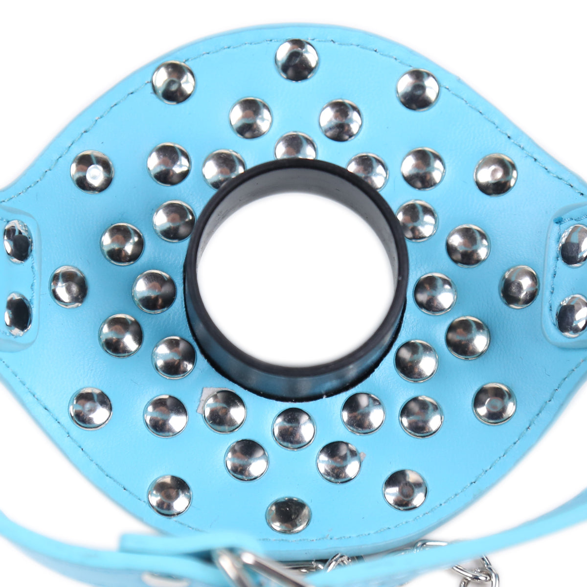 Blue Bondage Dog Mask BDSM Ball Gag