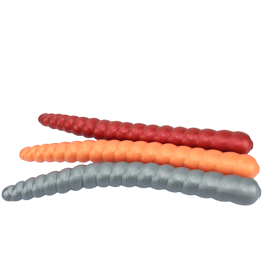 20 Inch Long Ribbed Double Headed Dildo