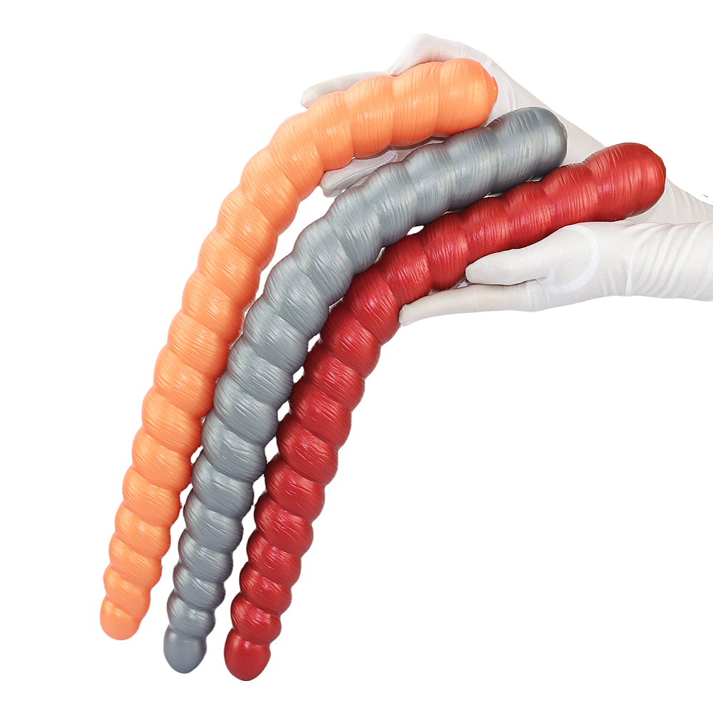 20 Inch Long Ribbed Double Headed Dildo