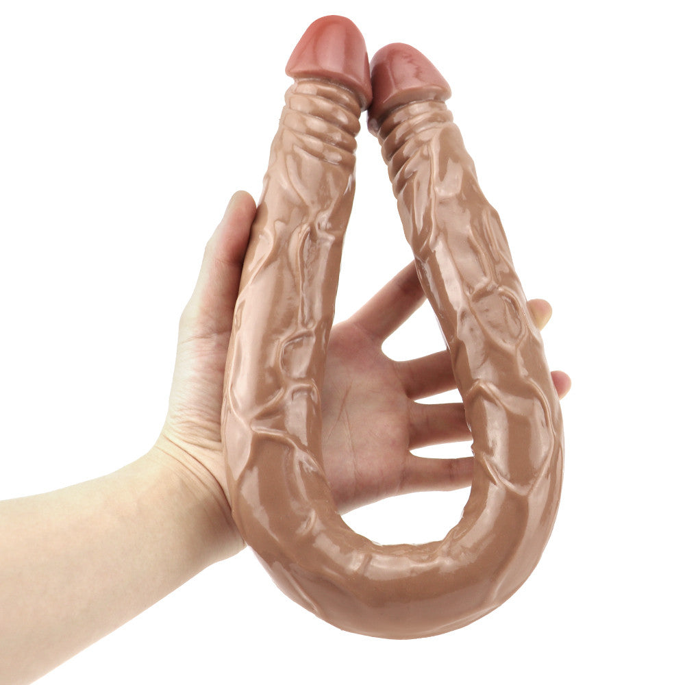 21 Inch Long Realistic Lesbian Double Head Dildo