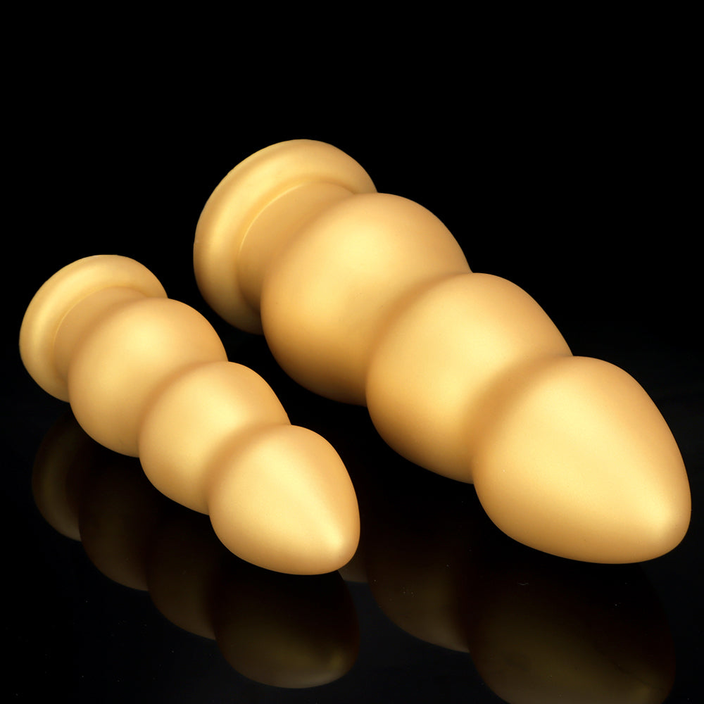 Thick Silicone Gold 3 Inch Diameter Dildo