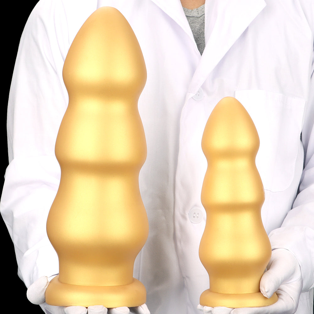 Thick Silicone Gold 3 Inch Diameter Dildo