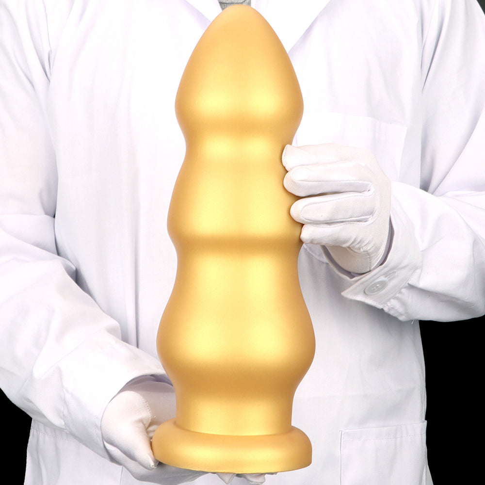 Thick Silicone Gold 3 Inch Diameter Dildo