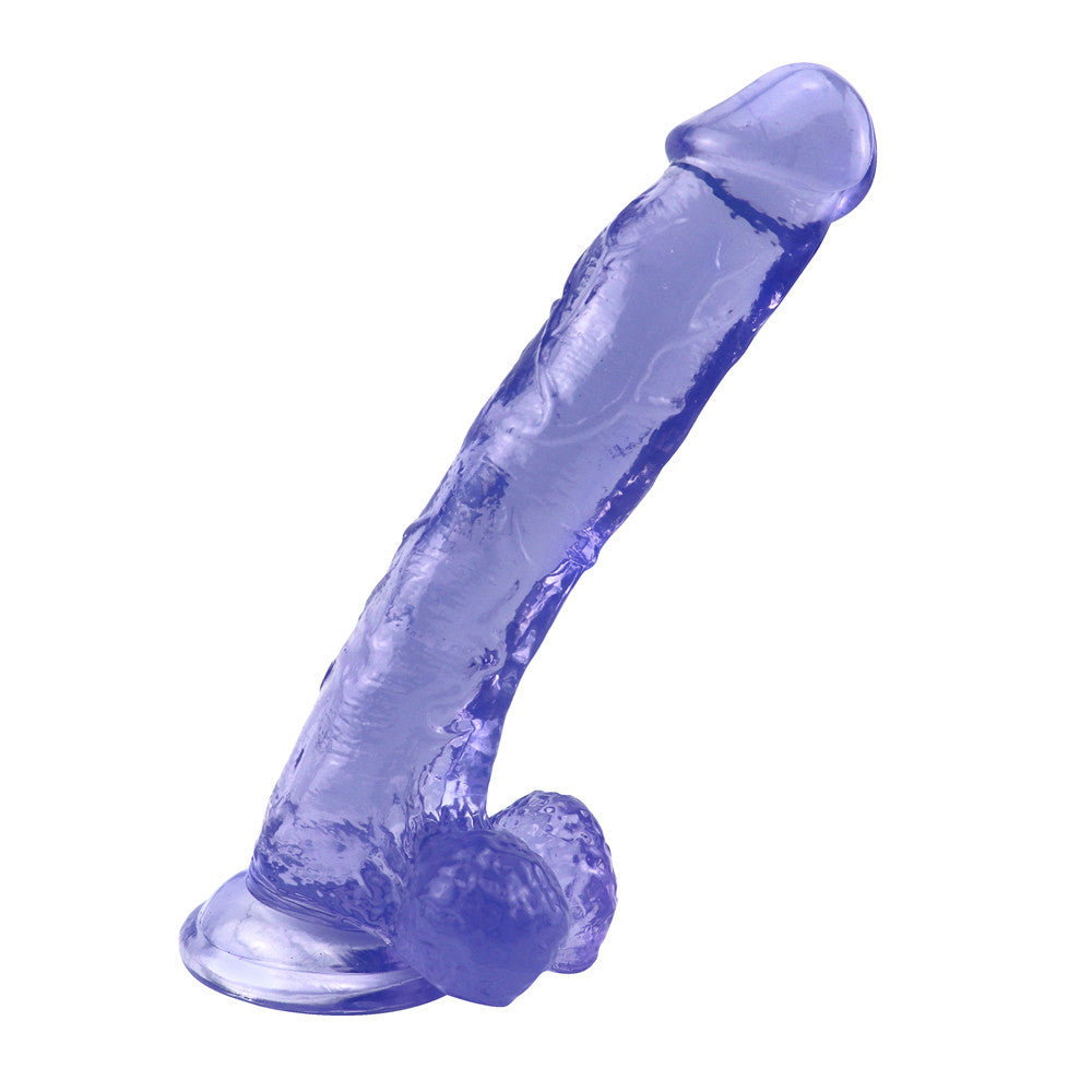 10 Inch Blue Long Rubber Jelly Dildo