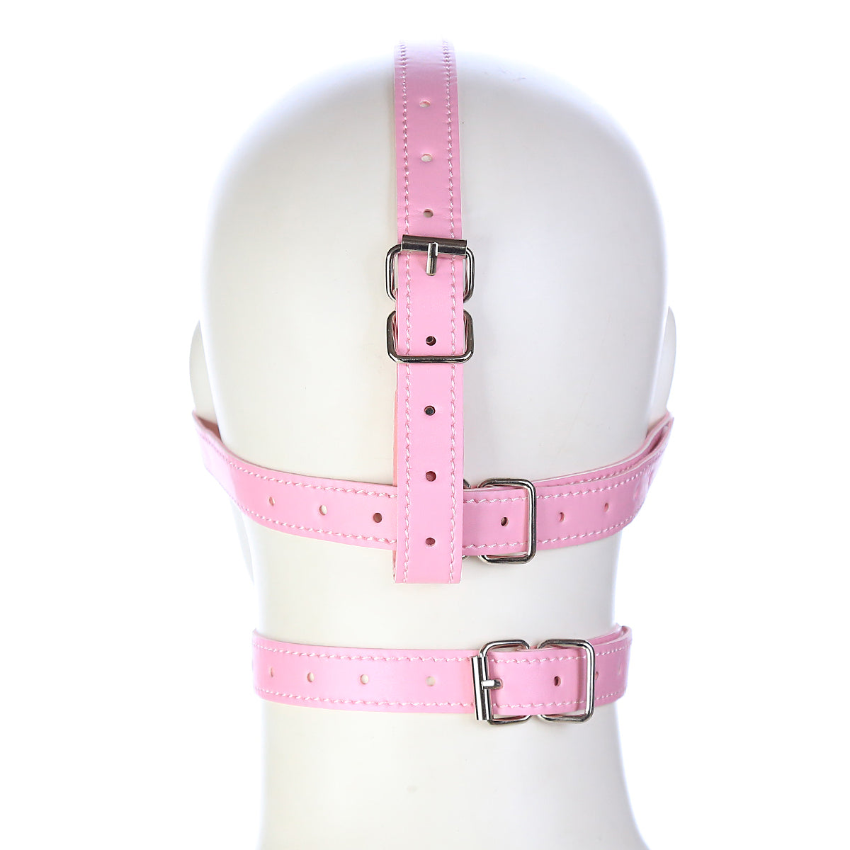 Pink Blindfold Bondage Open Mouth BDSM Ball Gag