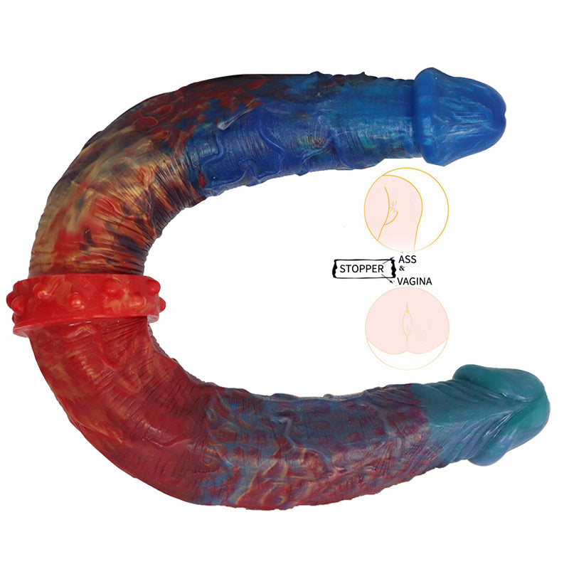 Colored Fantasy Custom Double Dildo-Multiple Specifications