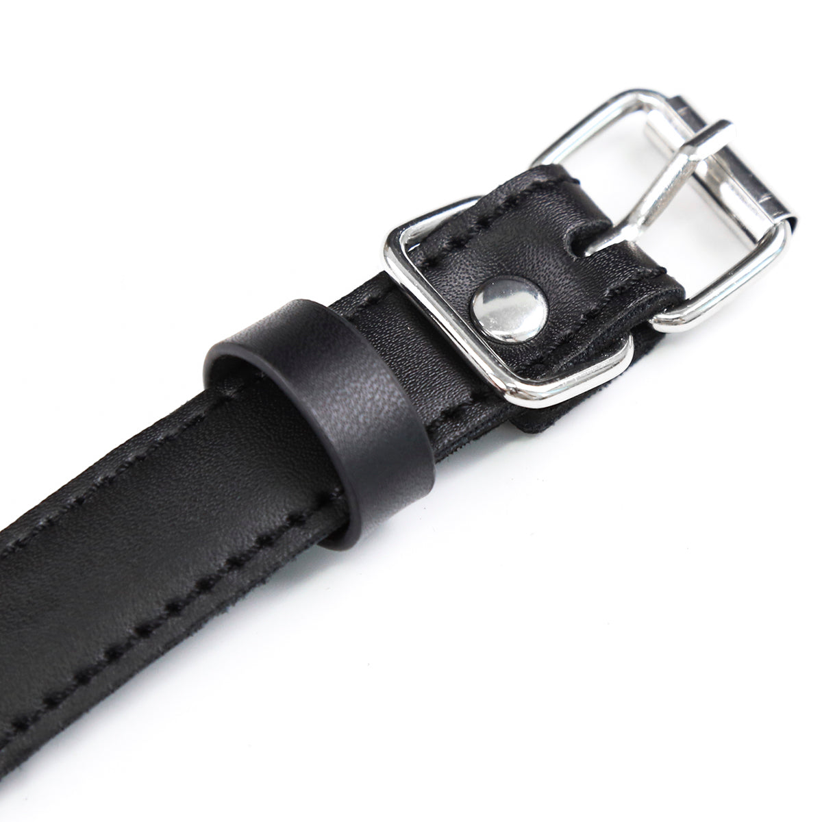 Black Leather Bondage BDSM Dildo Gag