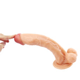 画像をギャラリー ビューアにロード 10 inch flesh-colored dildo