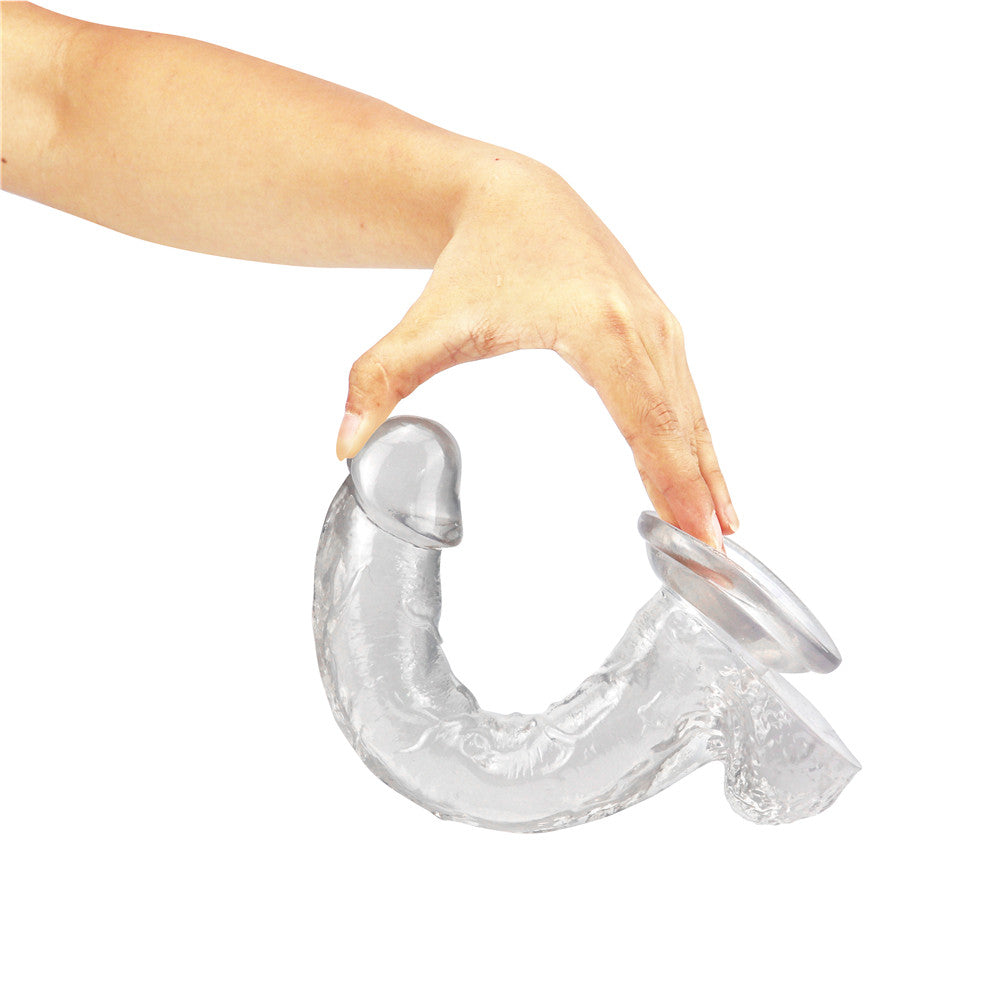 10 Inch Transparent Realistic Jelly Dildo
