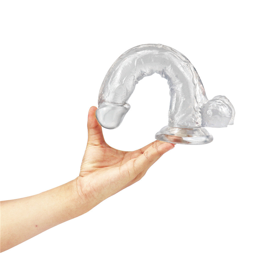 10 Inch Transparent Realistic Jelly Dildo