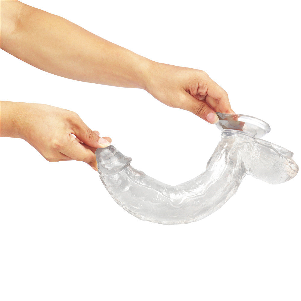 11 Inch Clear Jelly Large Dildo