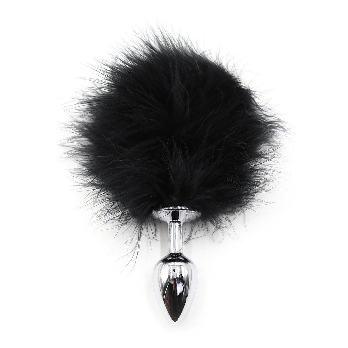 Cute Furry Small Metal Bunny Tail Butt Plug