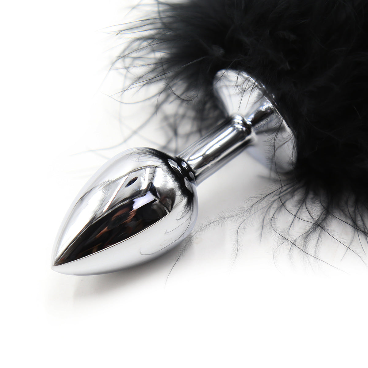 Cute Furry Small Metal Bunny Tail Butt Plug