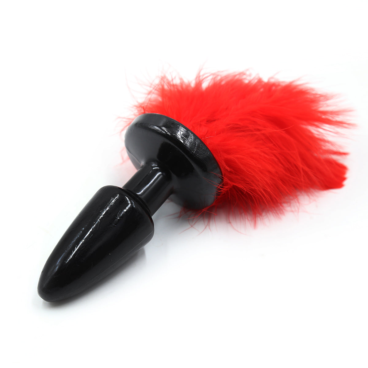 Black Silicone Sexy Bunny Tail Butt Plug