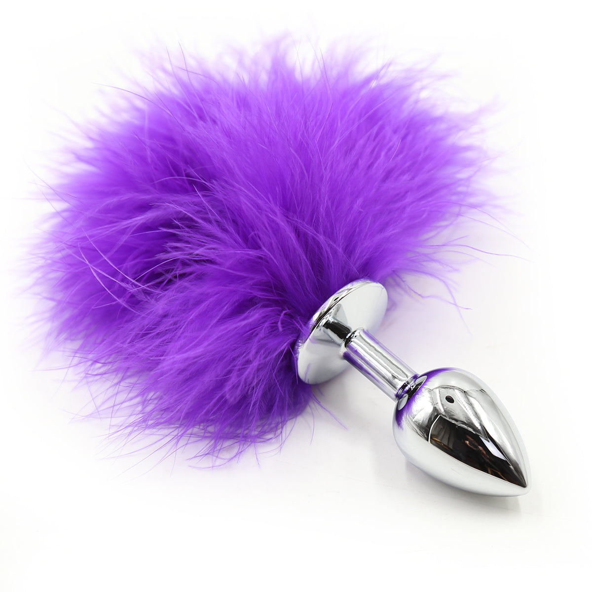 Cute Furry Small Metal Bunny Tail Butt Plug