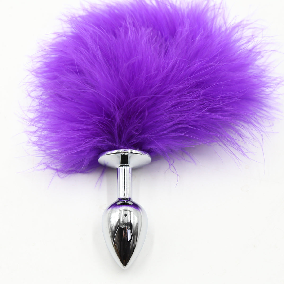 Cute Furry Small Metal Bunny Tail Butt Plug