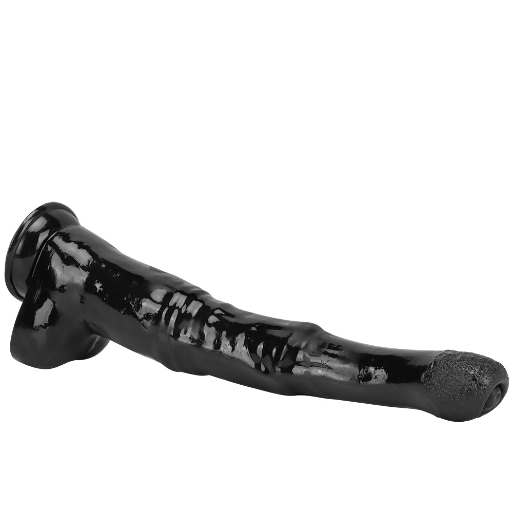 18 Inch Black Extra Long Horse Dildo