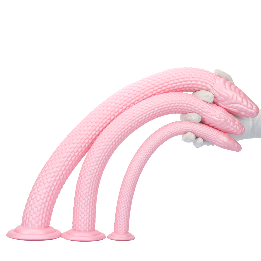 21 Inch Pink Soft Snake Fantasy Dildo