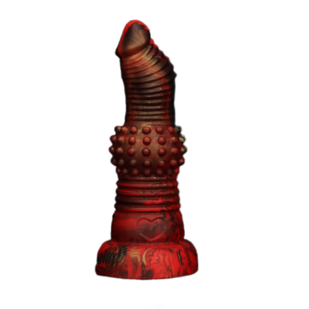 11 Inch G-Spot Curved Spiked Huge Dildo