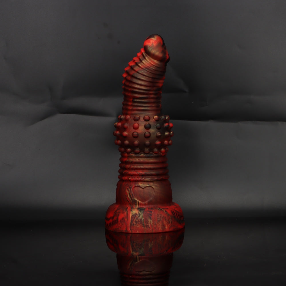 11 Inch G-Spot Curved Spiked Huge Dildo